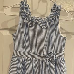Girls Lilly Pulitzer Blue & White Striped Dress NWT SZ 12